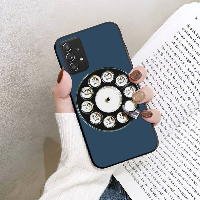 Чехол для телефона с поворотным диском в стиле ретро для Samsung Galaxy A02 A12 A21 A22 A32 A41 A42 A51 A71 A72