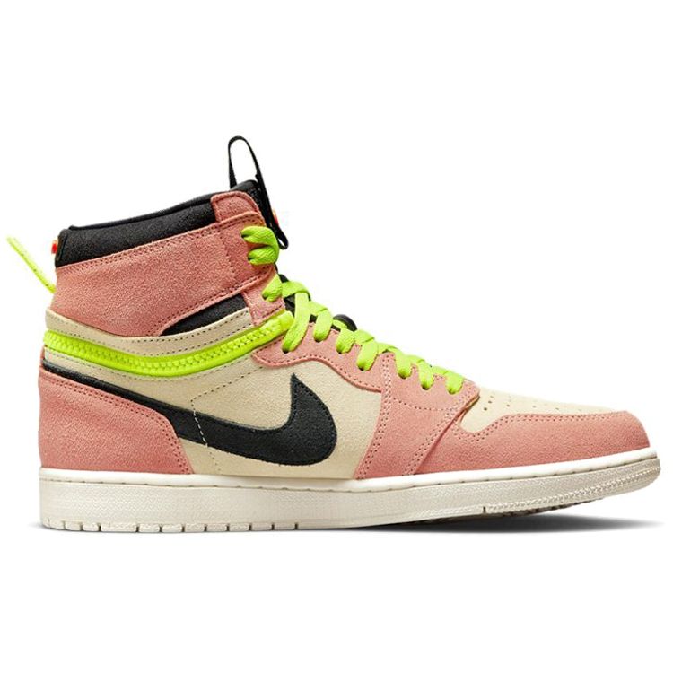 Air Jordan 1 High Switch Pink Volt Мужские кроссовки персиковые светло-персиковые черные CW6576-800