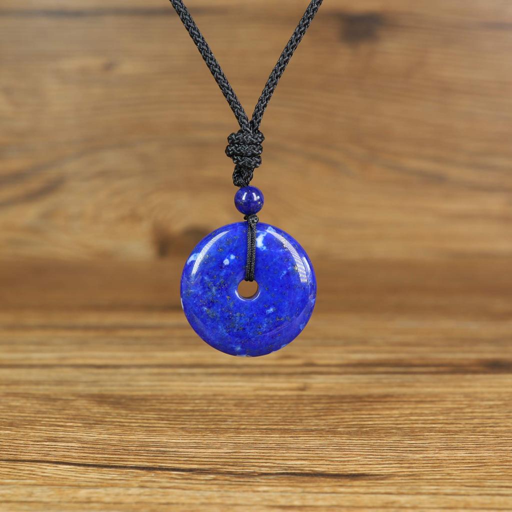 Лазурит Камень Декабря Подвеска-талисман на удачу в виде горошины Унисекс [Coai]