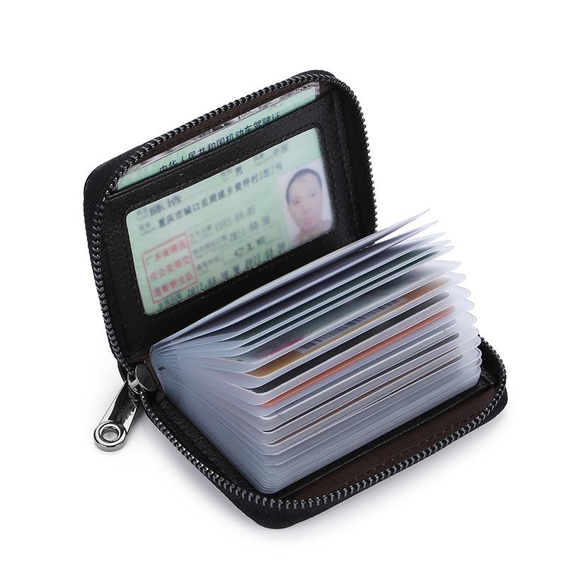 Тонкий многокарточный кошелек-чехол с защитой от RFID и большой вместимостью для международных поездок и водительских прав