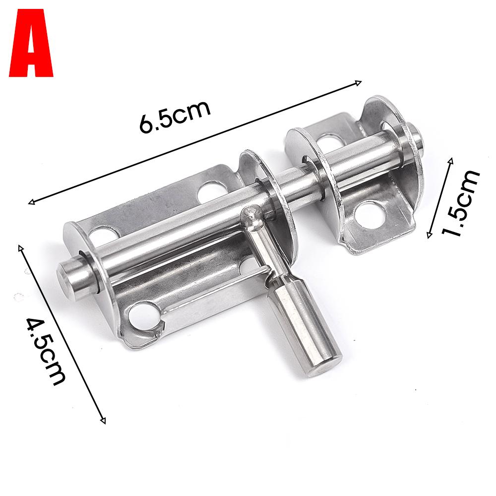 Stainless Steel Door Bolt Solid Sliding Bolts Latch Hasp Hardware Gate Safety Toilet Garden Gate Shed Door Lock Latch Buckle
