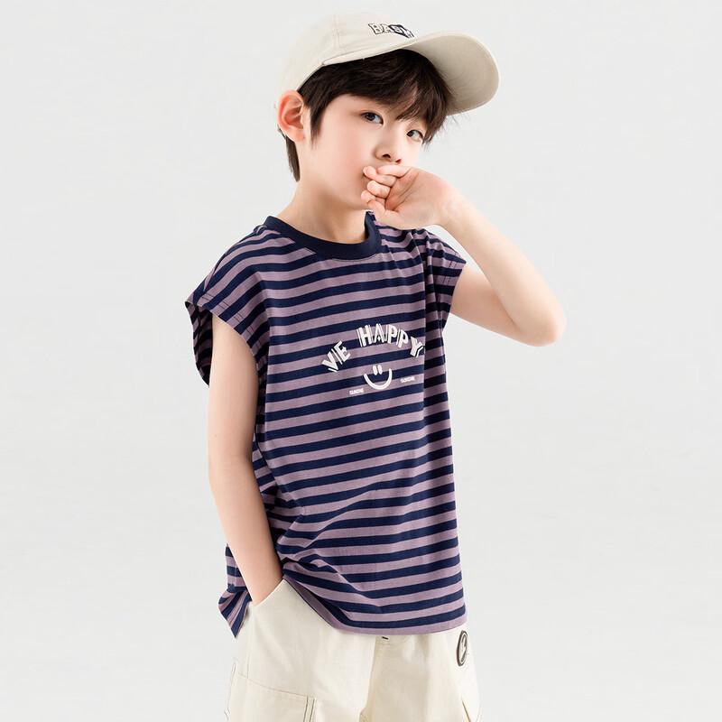 DuoDuoJia Boys' Summer Striped Sleeveless T-Shirt Vest