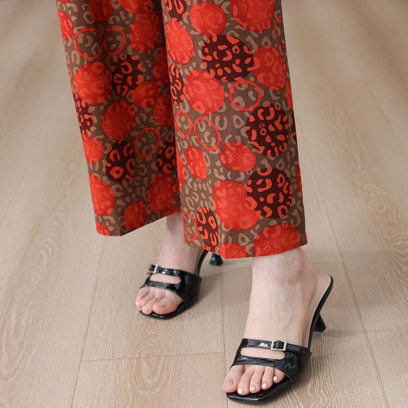 Летний женский комплект из двух предметов, большие размеры, элегантные широкие брюки из хлопка и льна, повседневная женская одежда