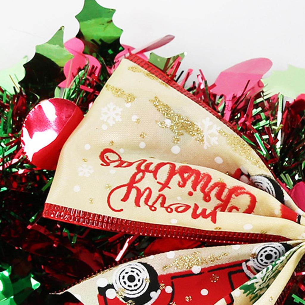 Искусственный рождественский венок, украшение для фото, рождественская гирлянда для входной двери, окна