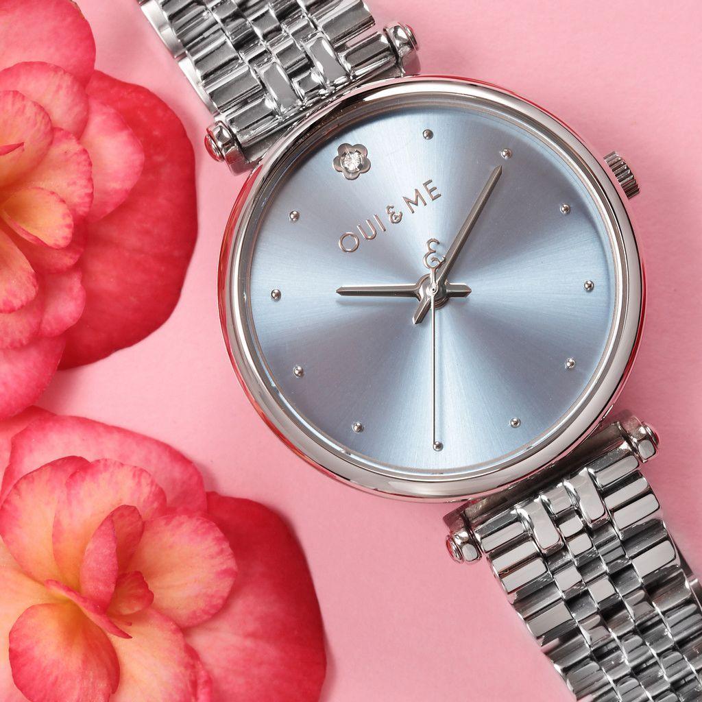 Oui & Me Женские часы Etoile из нержавеющей стали с синим циферблатом, кварцевые ME010293