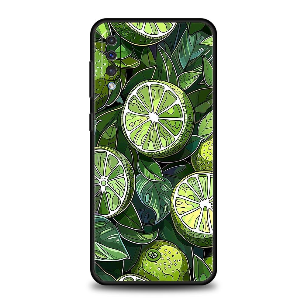 Summer Fresh Fruit Lemon Print Phone Case for Samsung Galaxy A56 A36 A26 A16 A34 A24 A42 A22 A20 A12 A40 A30 A10 Soft TPU Cover