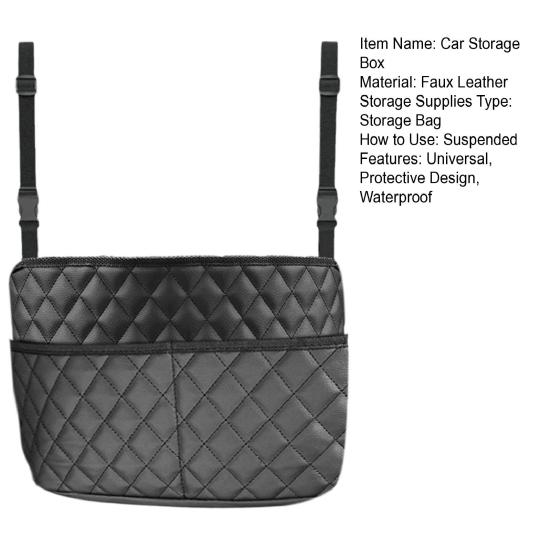 Органайзер для автомобильного сиденья, универсальная подвесная сумка для хранения документов, бутылок с водой, игрушек, многокарманная дорожная сумка с карманом, подходит для большинства транспортных средств
