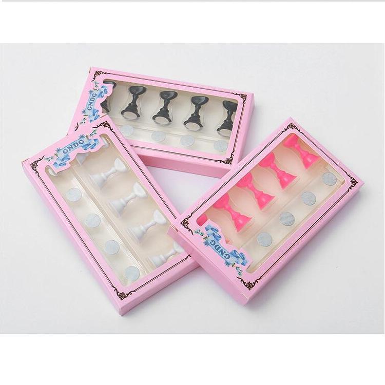 Прозрачная акриловая подставка для демонстрации нейл-арта в японском стиле с магнитной основой