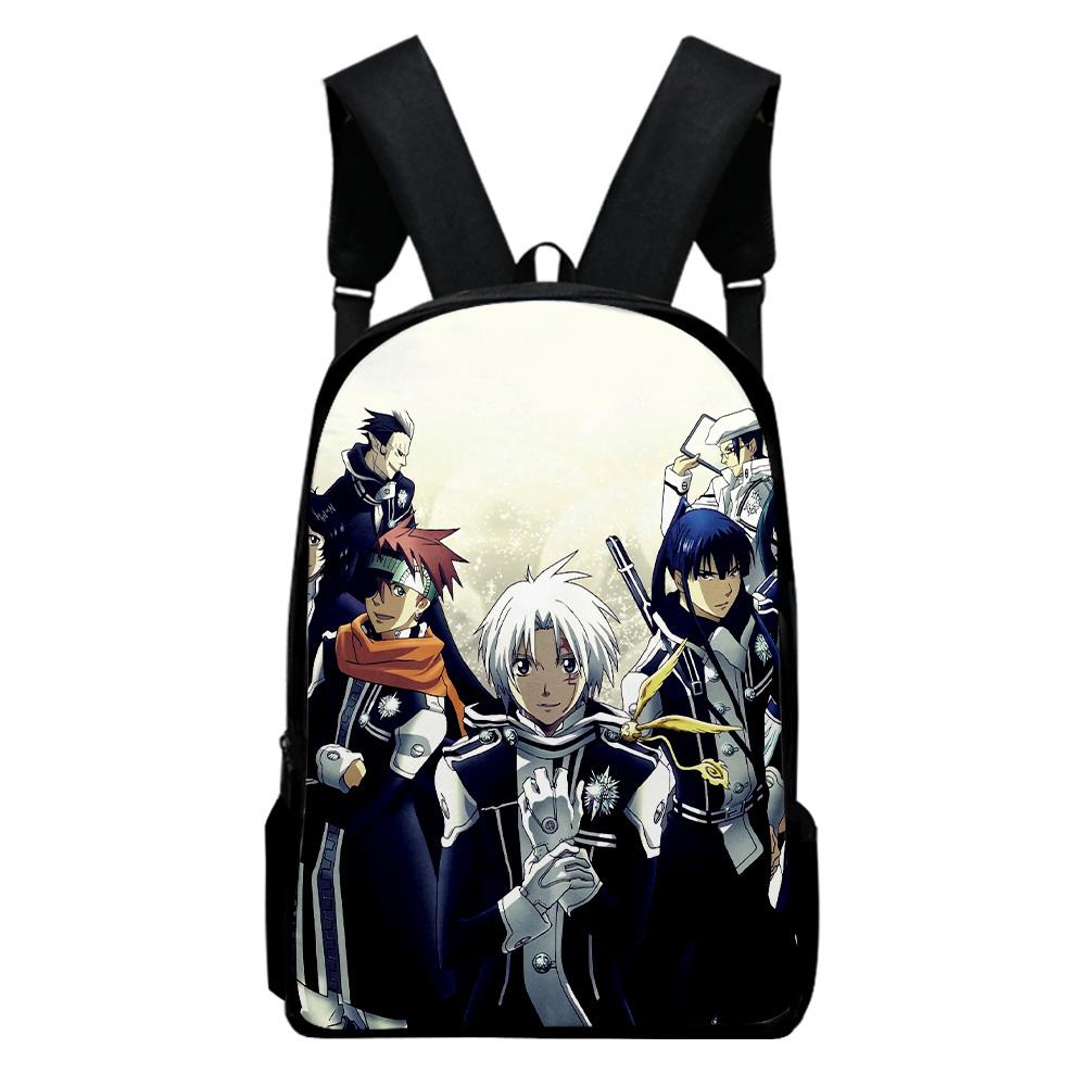 Classic Popular Fashion D.Gray-man Notebook Backpacks pupil School Bags 3D Print Oxford Waterproof Boys/Girls Laptop Backpacks