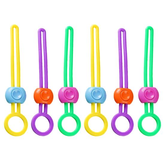 Герметизирующий зажим Регулируемые силиконовые ремешки Закуски Еда Организация кладовой Зажимы для пакетов Многоразовое решение для хранения на кухне