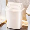 Swing Top Trash Can 3.17 Gallon Kitchen Trash Can Wastebasket Space Saving Recycling Bin Indoor for Under Counter Dormitory