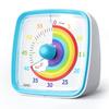 Rainbow Visual Timer 60 Minute Silent Countdown Clock Adjustable Volume Flash Alert Time Management Tool With Protective Case3