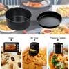 6/7/8/9 Inch Round Cake Mold Carbon Steel Air Fryer Pot Air Fryer Baking Pan Set  Roast Chicken