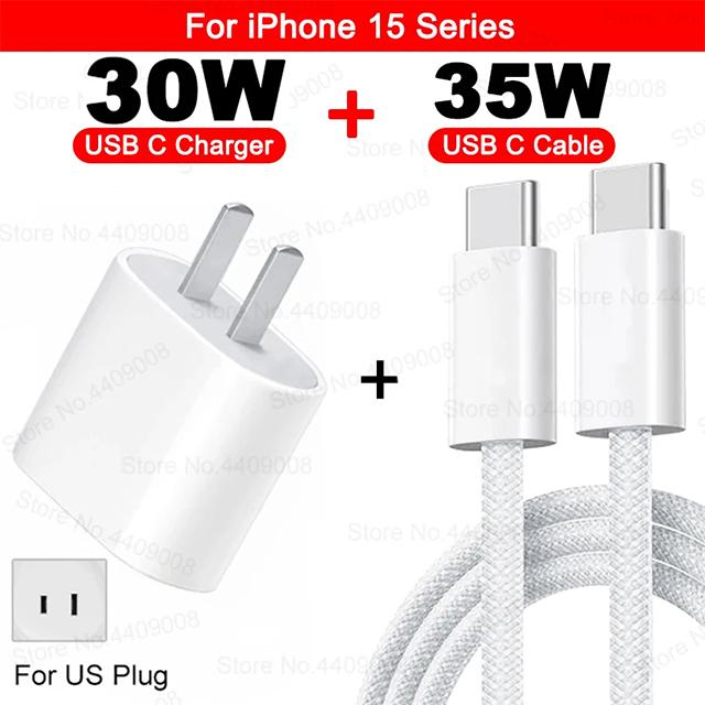 PD 30W быстрое зарядное устройство для iPhone 15 11 12 13 14 16 Pro Max Plus XR X XS Max быстрое зарядное устройство USB Type C кабель аксессуары для телефонов
