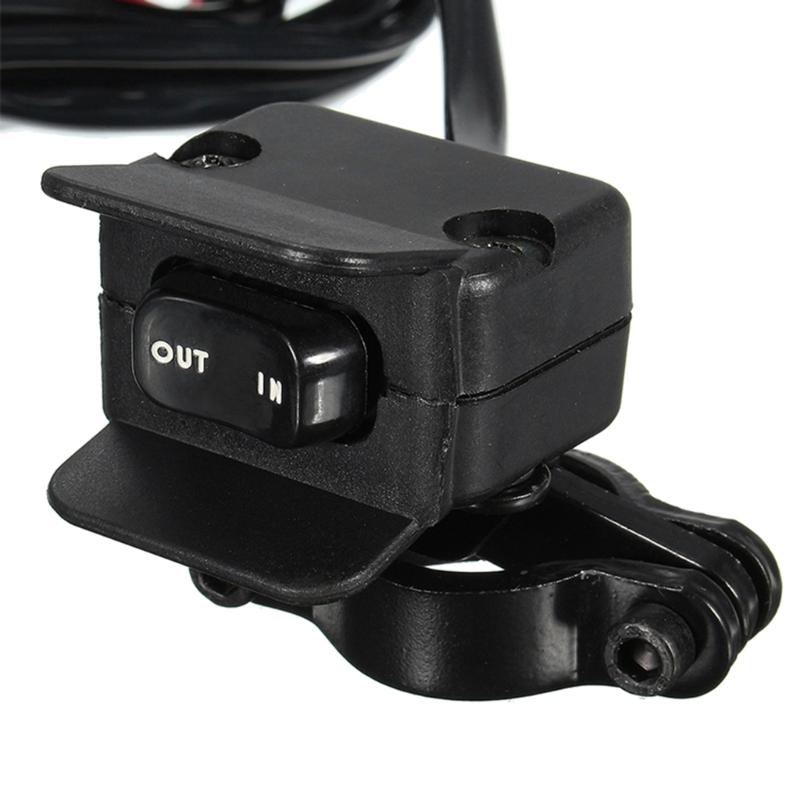 Heavy Duty Handlebar Control Line Winch  Switch 3-Meter Handlebar Control  Accessories for ATV/UTV -