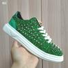 Fashion Men's Studded Rivet Spike Sequins Flat Shoes Luxury Designer Hip-Hop Loafers High Tops Sports Walk Sneakers Zapatos Hombre 7