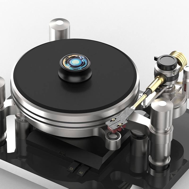 Record Weight Stabilizer for LP Disc Stabilizer, Vinyl Turntable Aluminum Vibration Reducer Universal