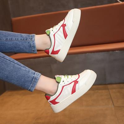 2024 зима новая обувь женский тренд универсальная белая обувь женская нишевая обувь-хлебцы модная повседневная обувь на толстой подошве