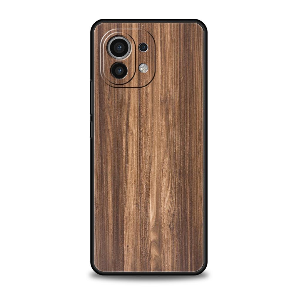 Резная деревянная чехол-накладка для телефона для Xiaomi Poco X3 NFC M3 M4 F4 X4 Pro 5G F3 GT Mi 12 11T 10 9T 10T Lite 11 Ultra Силиконовый Черный Чехол