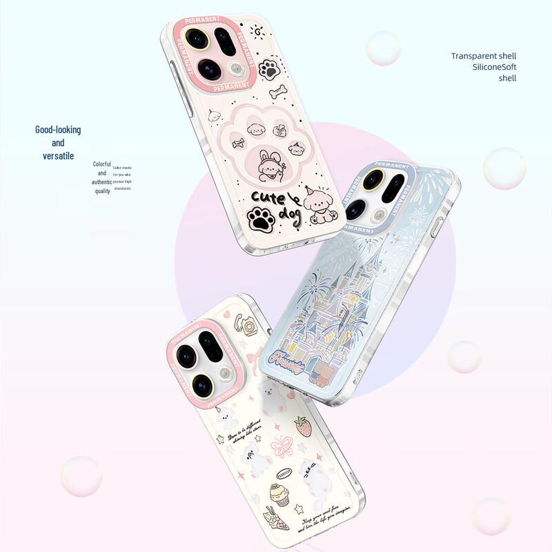 Мультяшный мягкий силиконовый чехол для телефона для OPPO Find X9/X9 Pro