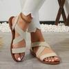 Summer New Women's Flat Roman Sandals with Non-slip Rubber Sole Fashion Women's Shoes