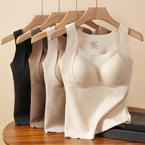 Жилет Yousheng Bottoming Vest 3D Cup Shape Теплый Удобный Самонагревающийся Термотоп Мягкий Бесшовный Осенне-Зимний Базовый Жилет