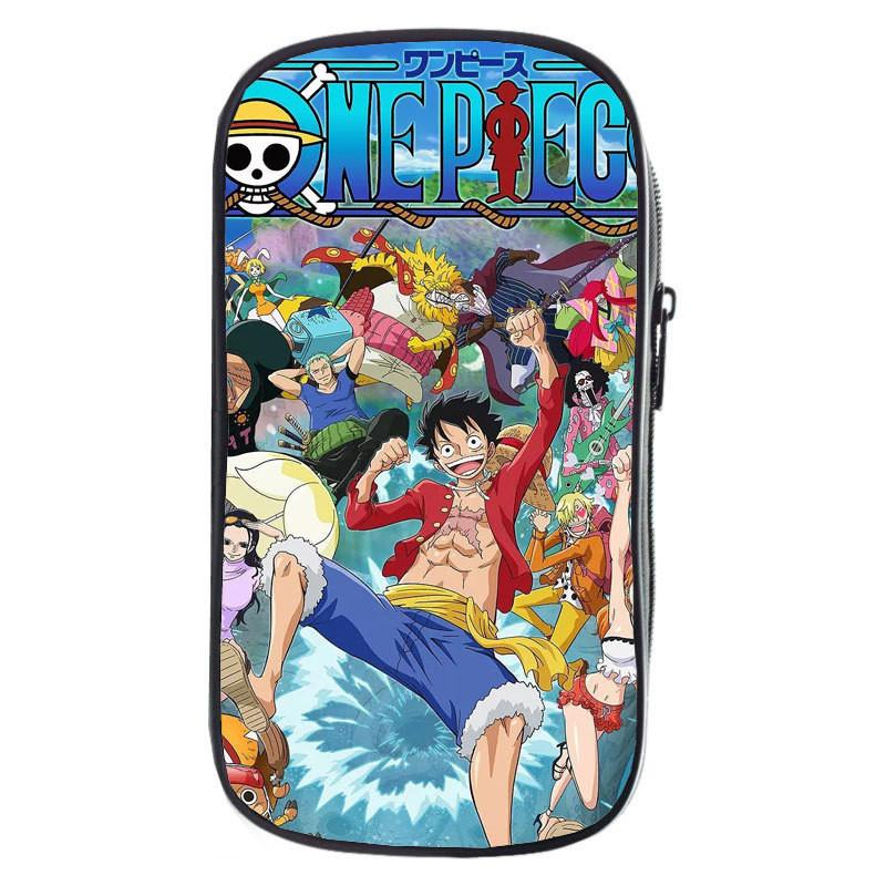 One Piece Luffy Anime Printed Single Layer Stationery Storage Pencil Bag For Students