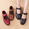 Baotou Hollow Soft-soled Single Shoes Spring and Autumn Simple and Comfortable Flat Women's Leather Shoes New Style 2025