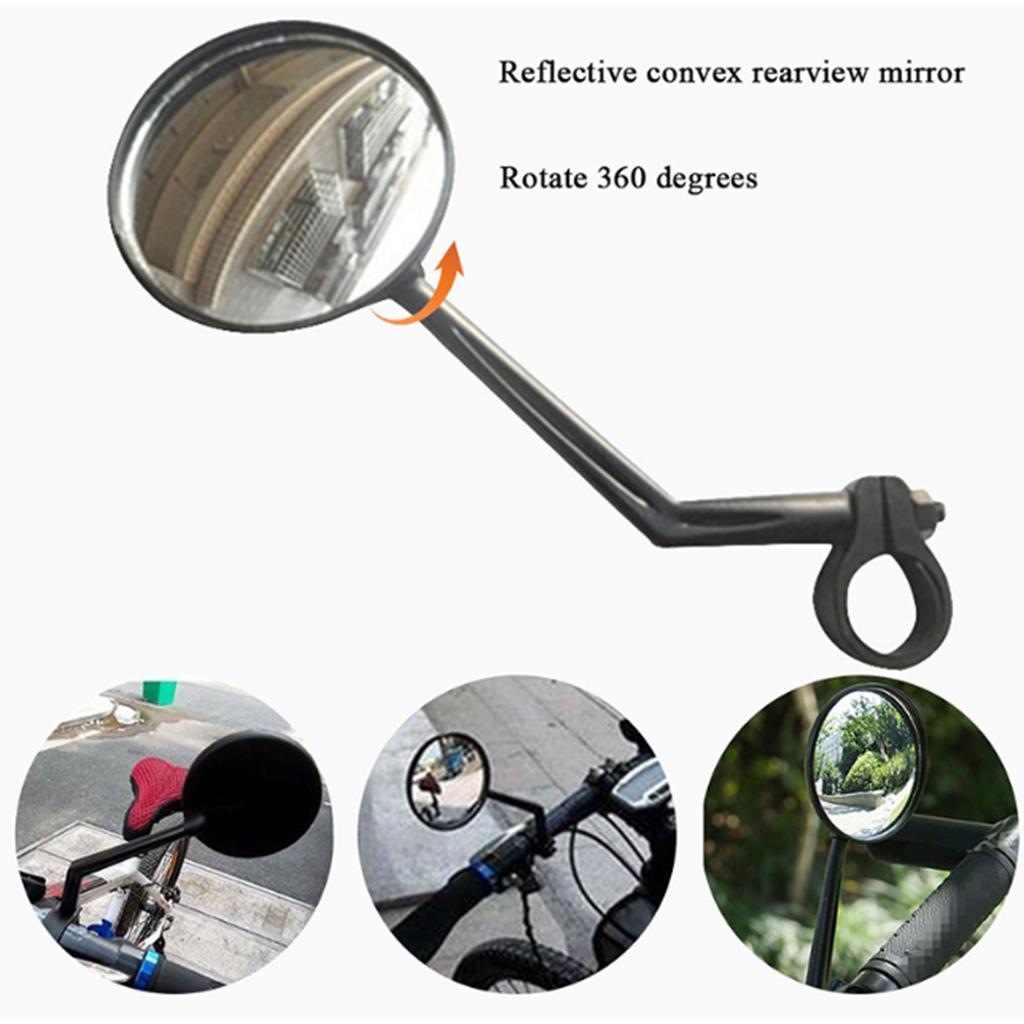 Универсальное зеркало для велосипедов, зеркало заднего вида на руль, регулируемое на 360 градусов, зеркало на руль для велосипедов, мотоциклов