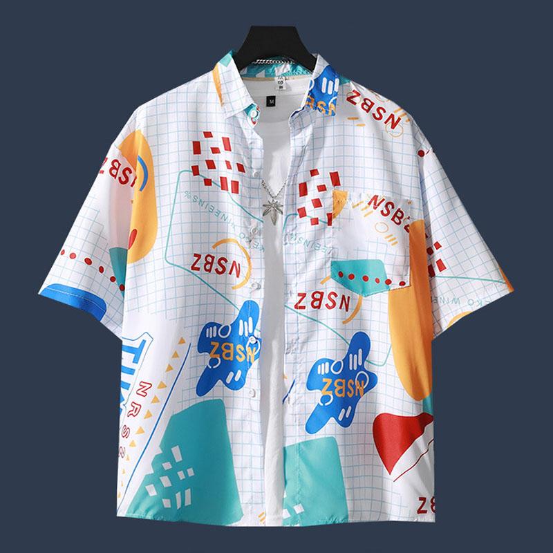 Гавайская рубашка, пляжные футболки, повседневное нижнее белье с принтом, кардиган на пуговицах, верхняя рубашка больших размеров, футболки с короткими рукавами, мужская одежда, летняя одежда