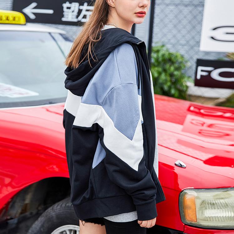 Li Ning Sport Fashion Series Color Block свободная куртка с капюшоном унисекс куртка черная AWDR370-4