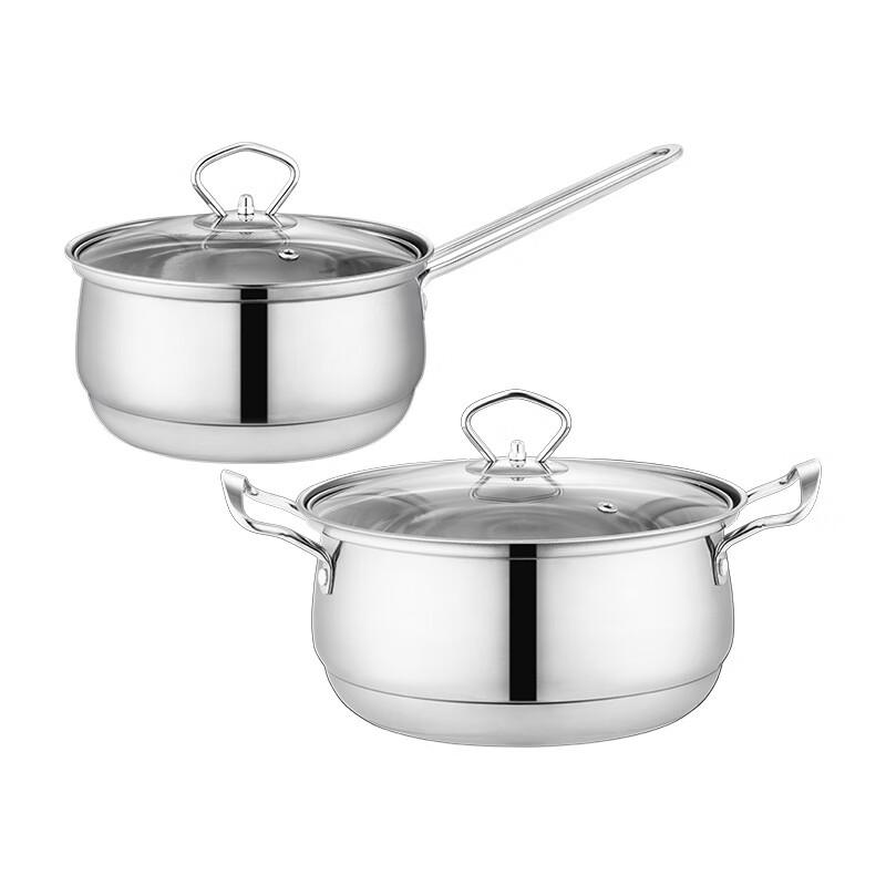 Набор из 2 кастрюль Lecoo Star Chef из нержавеющей стали