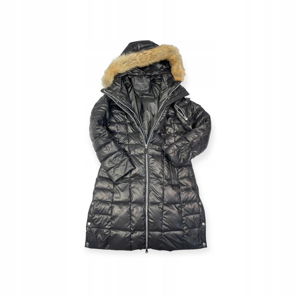 Long Black Women's Hooded Jacket Marc New York S - Used