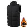 Unisex Fleece-Lined Stand-Collar Sports Vest for Autumn/Winter