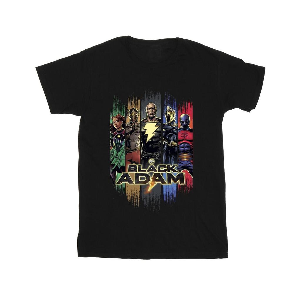 DC Comics Mens Black Adam JSA Complete Group T-Shirt