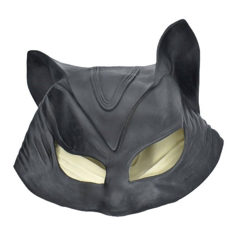 Black Half Face Catwoman Mask Latex Hood Male Female Catwoman Mask Batman Mask Batman Mask