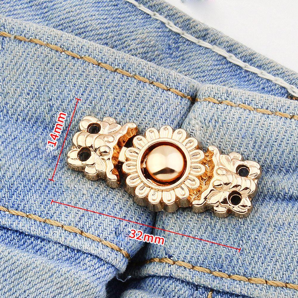 Flower Fashion Jewelry Women Brooch Jeans Accessories Anti-Exposure Brooch Tightening Waistband Pin