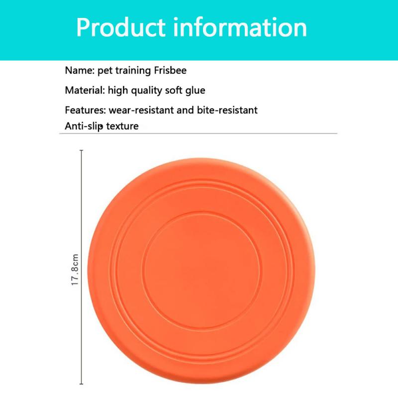 Силиконовая летающая тарелка, забавная игрушка для собак и кошек, игра для домашних животных, летающие диски, устойчивые к жеванию, для щенков, более быстрая дрессировка, интерактивные игрушки для домашних животных