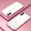 For iPhone 16 Case Electroplating Frame Soft TPU Phone Cover - Pink