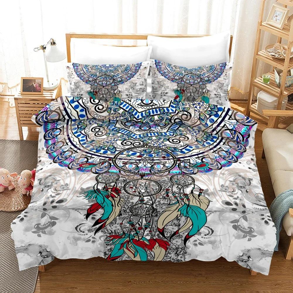 Luxury Bed Cover Sets Dream Catcher Super Soft Comfortable Bedding Set Super King Pillowcases Quilt Cover Boho Wholesale