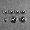 TWDG8 7Pcs 82mm 74mm 60mm 45mm Used For The 50th Anniversary Of BMW/new Black And White Badge ABS Badge For Wheel Rim And Hub Cap