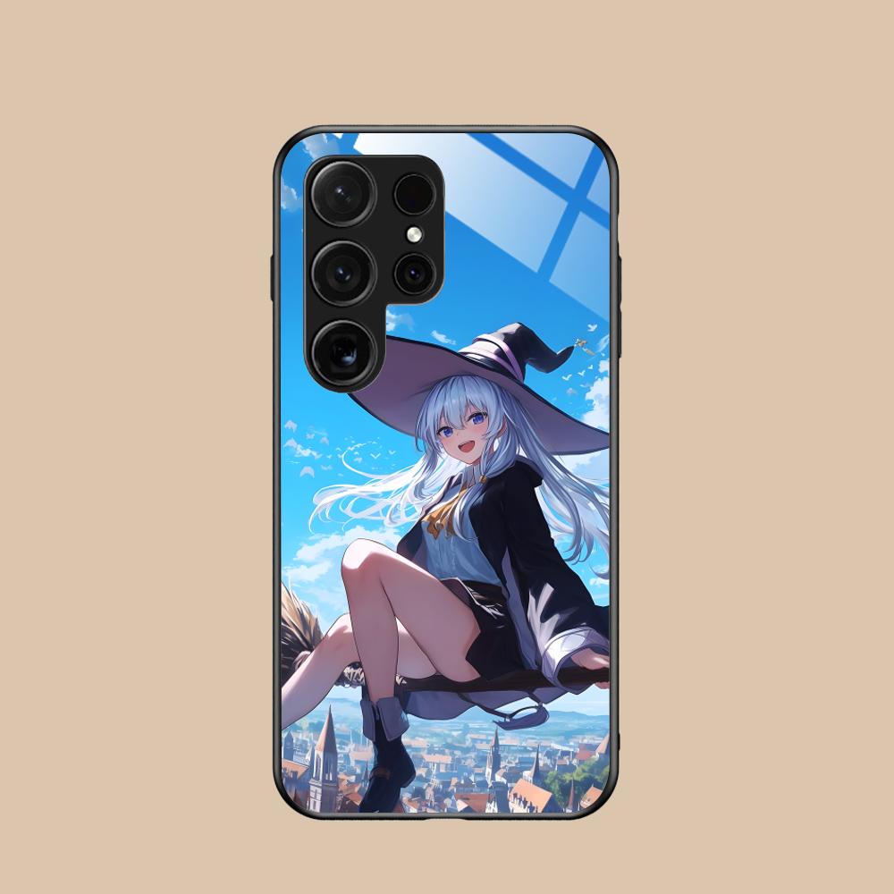 Чехол для мобильного телефона Wandering Witch Elaina из стекла для Samsung Galaxy A56 55 54 53 52 51 36 35 34 23 16 15 5G Цветная обложка