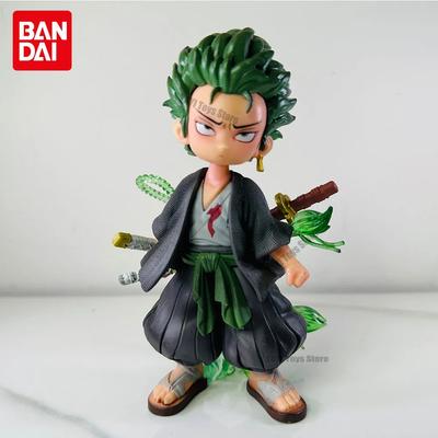 Новая фигурка аниме One Piece Q-версия Ророноа Зоро Модель Украшения Фигурки Действия Коллекционная модель Кукла Игрушка Подарок для Ребенка