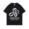 Ограниченная серия Альтернативный Метал-Рок Группа Deftones Личная Музыка Змея Графика Футболки Мужские Женские Винтажная Оверсайз Футболка Уличная Одежда