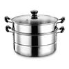 Двухъярусная пароварка из нержавеющей стали 316L Desland