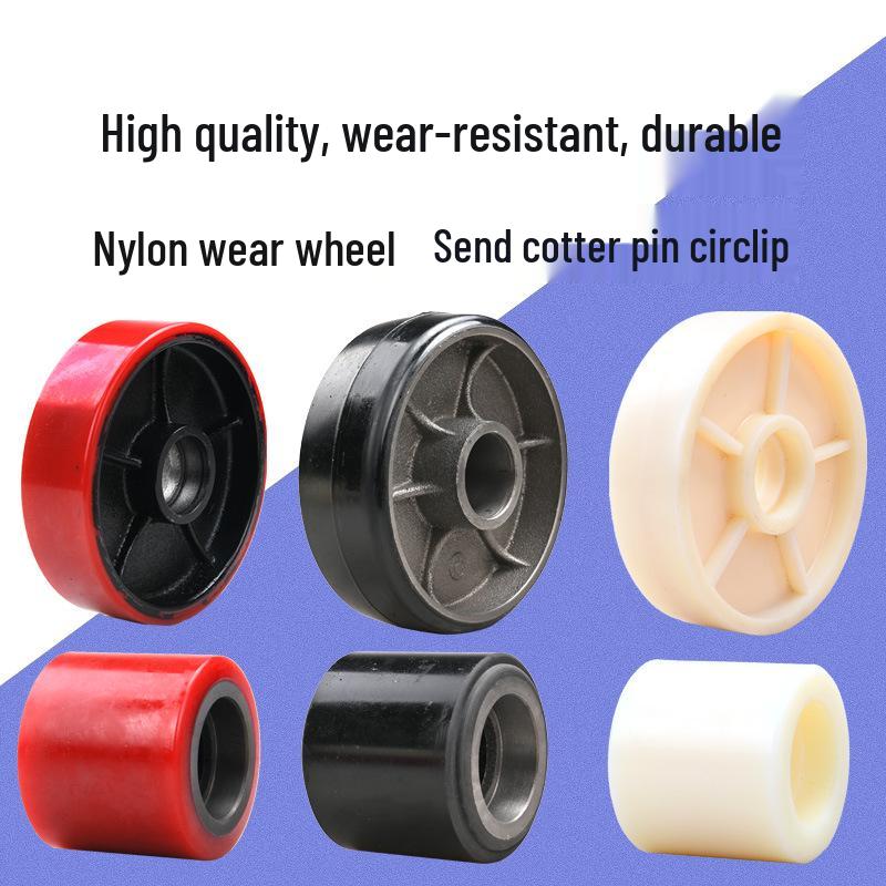 Hydraulic Pallet Truck Nylon Wheels & Iron Core PU Forklift Accessories