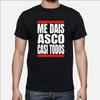 Men Me Dais Asco Casi Todos Letter Print Tshirt Men Women Casual Loose Streetwear Round Neck Short Sleeve Top Fashion Tee Unisex