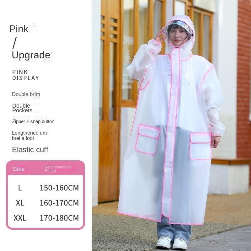 Новые плащи для мужчин и женщин, утолщенные от дождя, длинные, для взрослых, для езды на велосипеде, для пеших прогулок, для электромобилей, дождевик-пончо