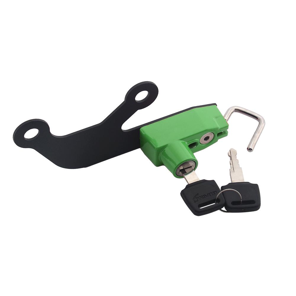 Helmet Lock For KAWASAKI Z650 NINJA 650 2017-2023 Z 650 Z-650 Motorcycle Accessories Rear Passenger Footrest Bracket Anti-theft