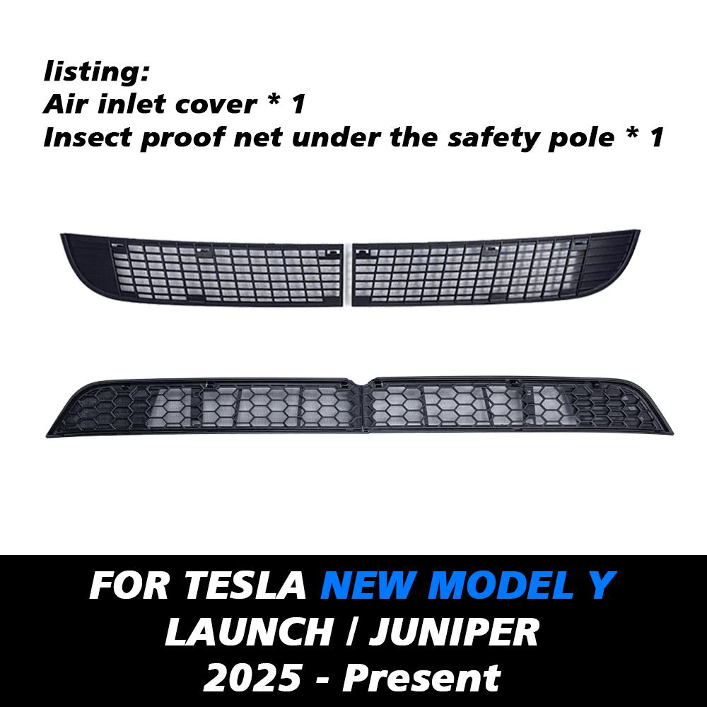 For Tesla New Model Y 2025 Launch Juniper Lower Bumper Anti Insect Net Anti Dust Proof Inner Vent Grille Cover Insect-proof